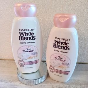 NEW GARNIER Whole Blends Gentle Shampoo set of 2